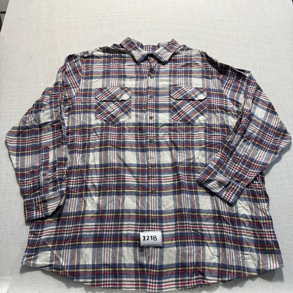 Harbor Bay Plaid‎ Button Down Shirt Mens 2XL Multicolor New without Tags